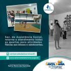 Secretaria de Assistência Social retoma as atividades físicas com idosos e adolescentes.