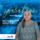 Parabéns à vice-prefeita Pastora Gessi!