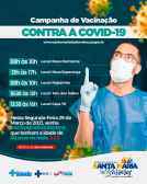 Vacinação contra à COVID-19 no dia 29 de março de 2021