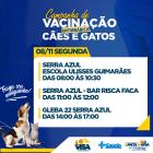 Campanha de Vacinação para cães e gatos.