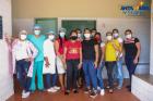 Campanha de vacinação contra a COVID-19 na sede do município de Santa Maria das Barreiras.