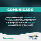 Prefeitura de Santa Maria das Barreiras, em busca de melhorar o atendimento do sistema tributário.